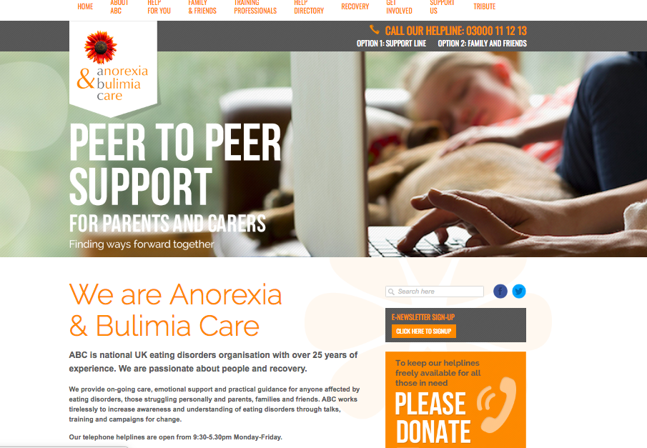 Anorexia & Bulimia Care Website